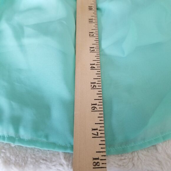 Women's Top Size Small Teal Blue Beachy Coasty Whimsical Lace - Picture 9 of 10